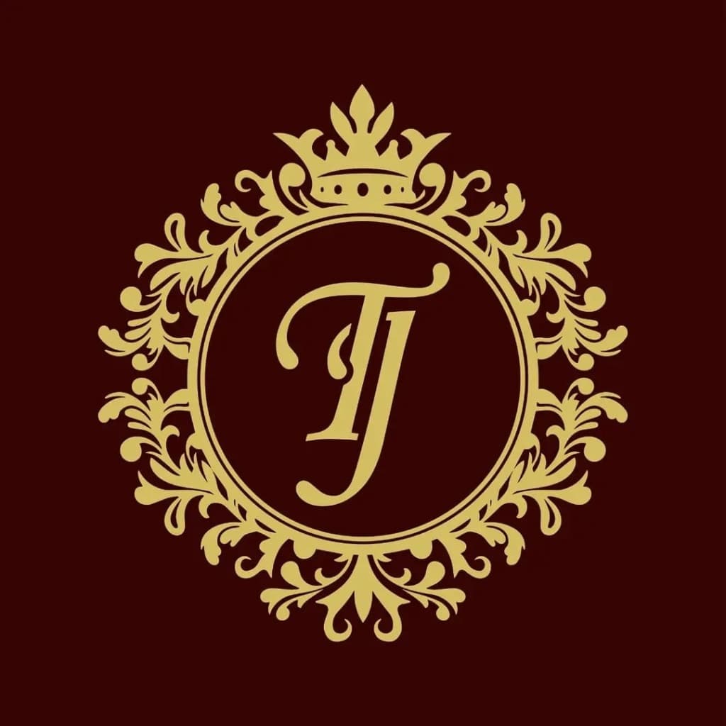 The Tulsi Jewellers shopping bag with embossed emblem